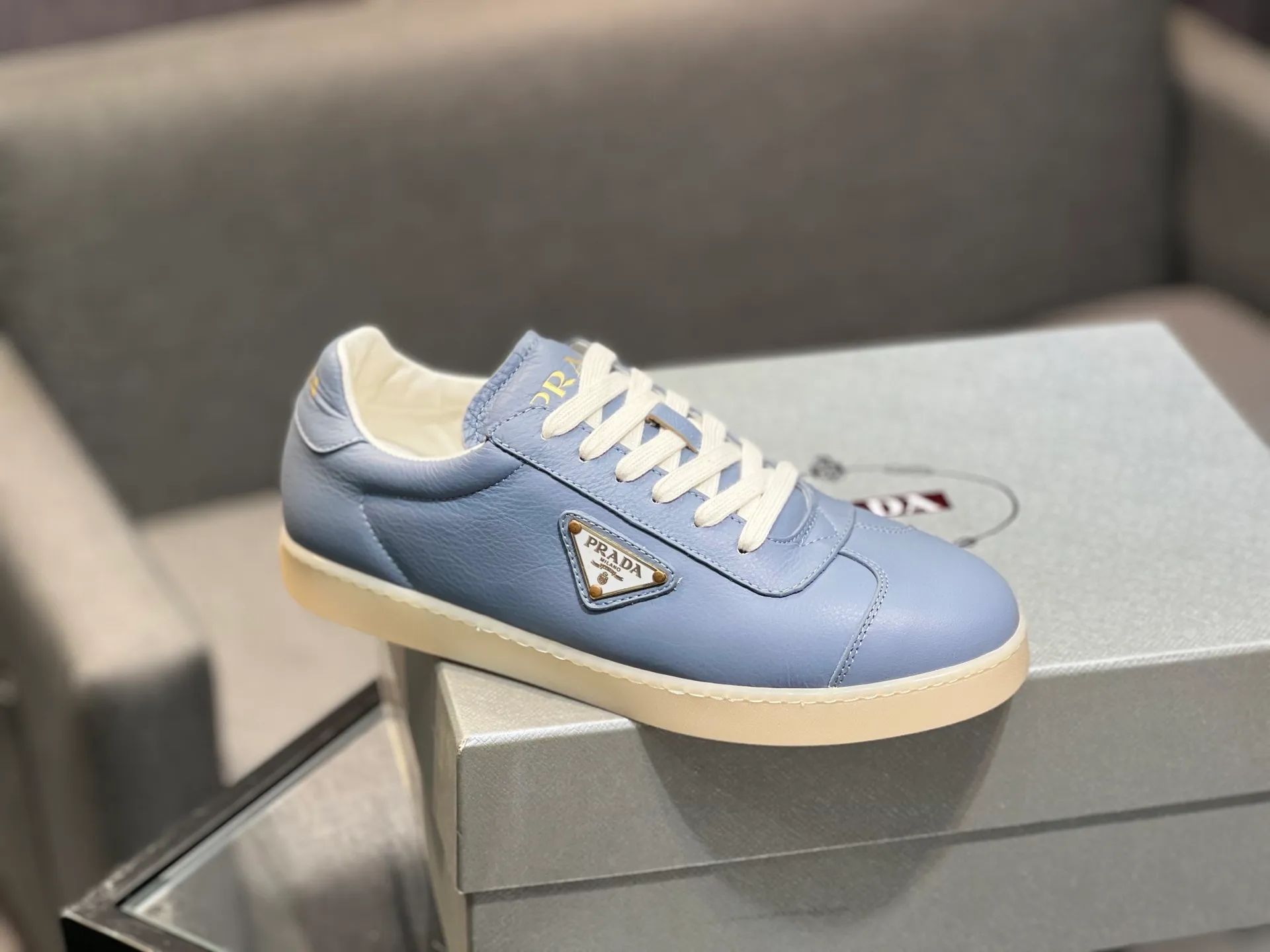 Men's shoes 💰540 [PRADA] Men's shoes are popular in the counter, official website synchronization, 1 high-quality shipment ✔️ Original frosted cowhide + cowhide lining, 1🆚1 replica, original sole, 38-45 (45 customized, non-refundable)